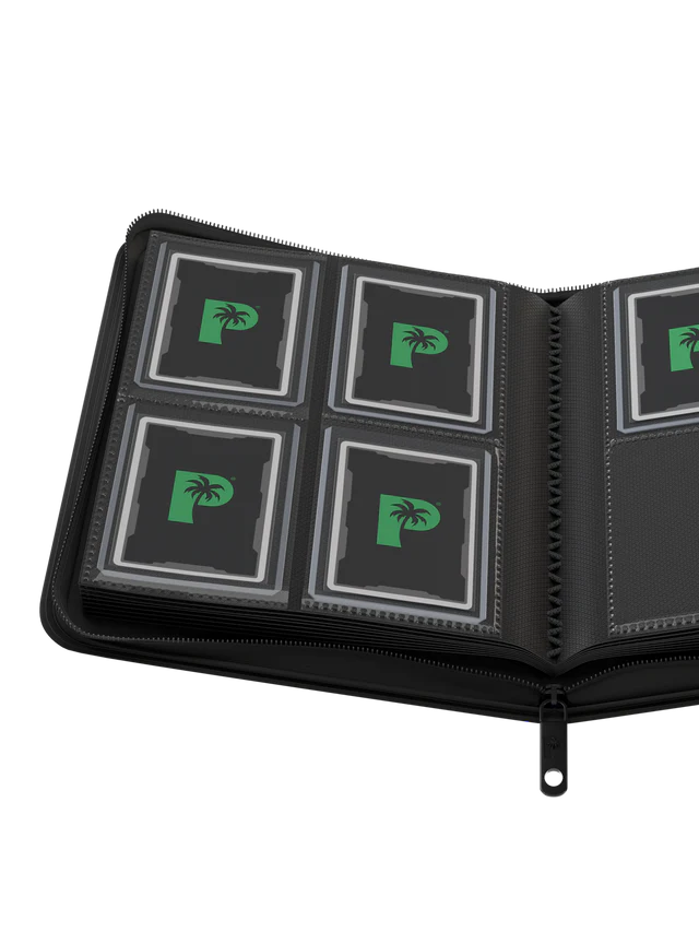 4-Pocket Top Loader Binder - Black [Palms off Gaming]
