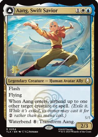 Aang, Swift Savior  [Prerelease Cards] Foil