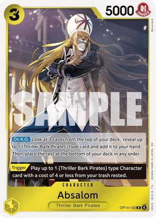 Absalom (OP14-100) - [The Azure Sea's Seven] Foil
