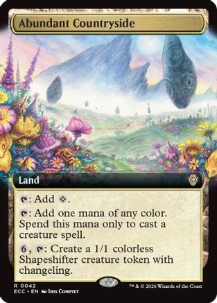 Abundant Countryside (Extended Art)  [Commander: Lorwyn Eclipsed]