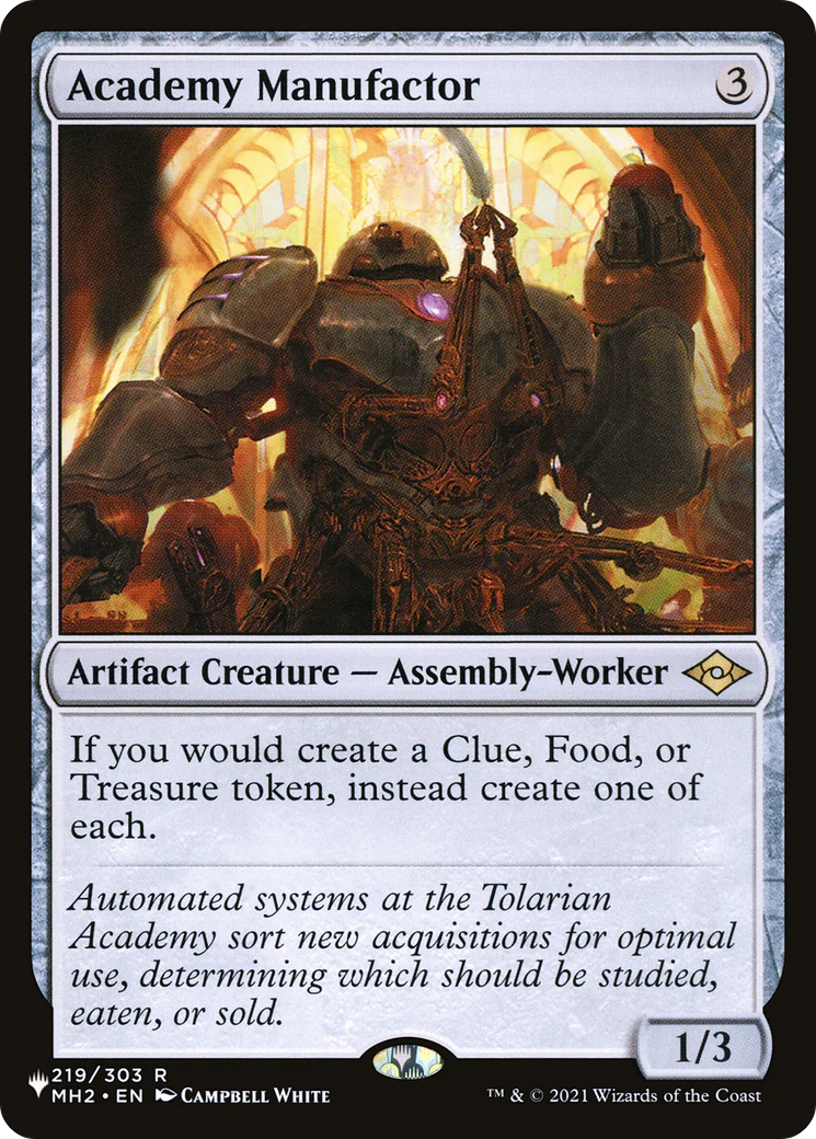 Academy Manufactor [The List] Foil