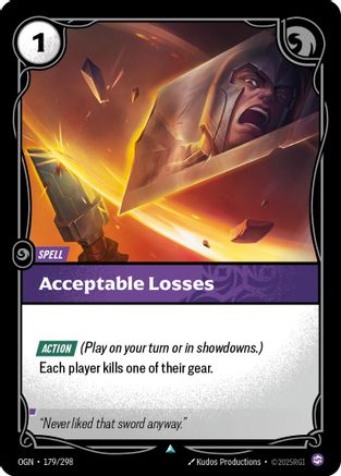 Acceptable Losses (179/298) - [Origins] Foil