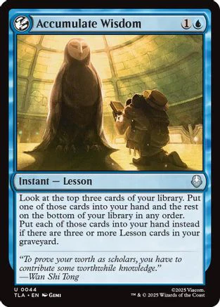 Accumulate Wisdom  [Avatar: The Last Airbender] Foil