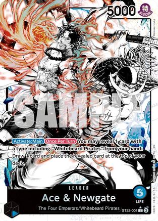 Ace & Newgate (Parallel) (ST22-001) - [Starter Deck 22: Ace & Newgate] Foil