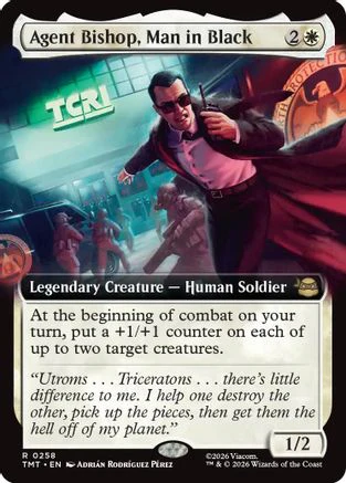 Agent Bishop, Man in Black (Extended Art)  [Teenage Mutant Ninja Turtles] Foil