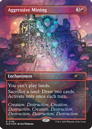 Aggressive Mining (Galaxy Foil)  [Secret Lair Drop Series] Foil