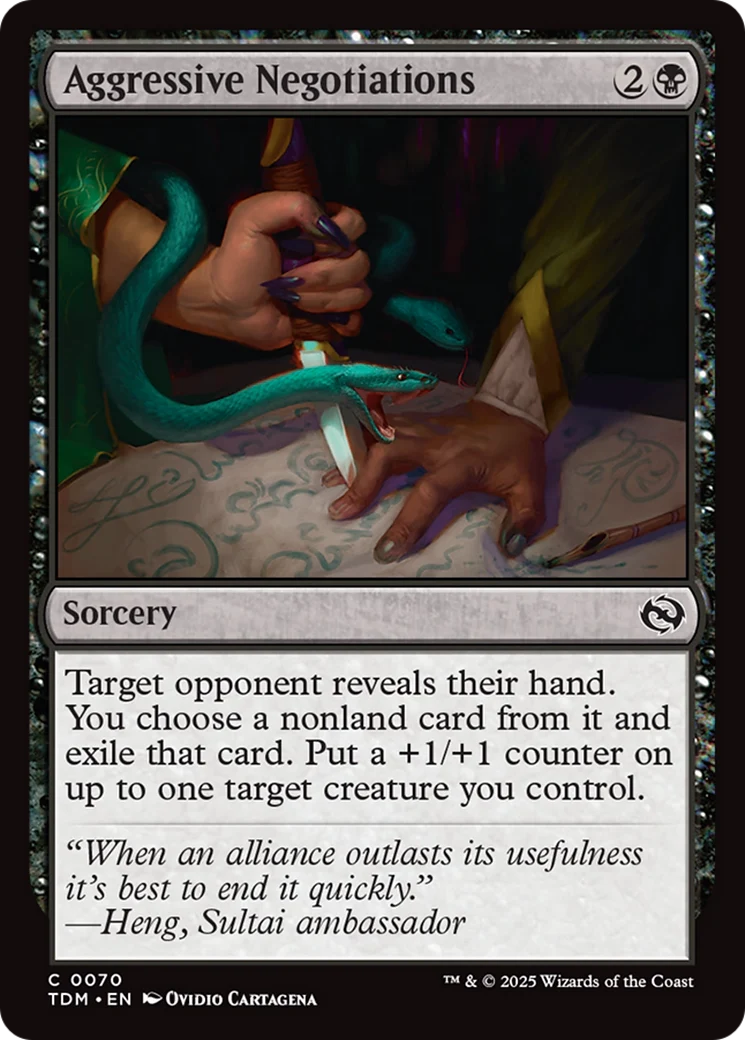 Aggressive Negotiations [Tarkir: Dragonstorm] Foil