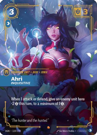 Ahri - Inquisitive (119/298) - [Origins] Foil