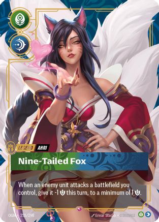 Ahri - Nine-Tailed Fox (255/298) - [Origins] Foil