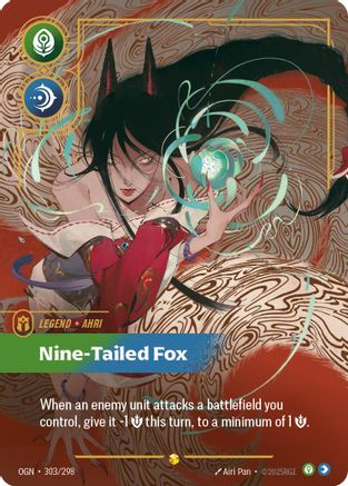 Ahri - Nine-Tailed Fox (Showcase) (303/298) - [Origins] Foil