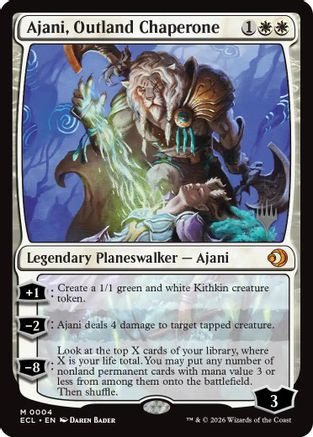 Ajani, Outland Chaperone  [Promo Pack: Lorwyn Eclipsed] Foil