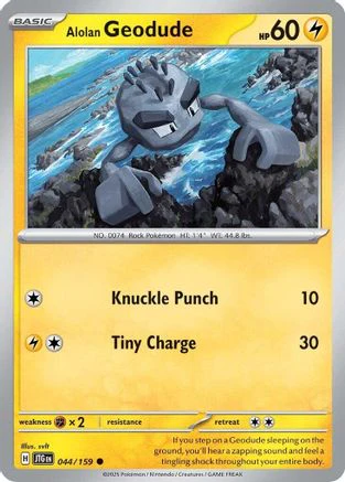 Alolan Geodude (044/159) [Scarlet & Violet: Journey Together] Reverse Holofoil