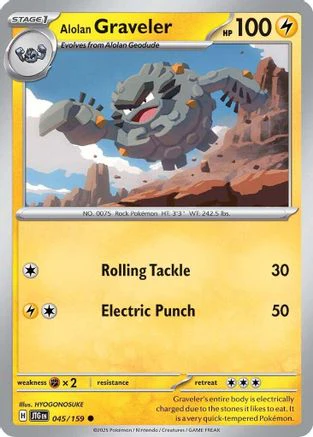 Alolan Graveler (045/159) [Scarlet & Violet: Journey Together] Reverse Holofoil