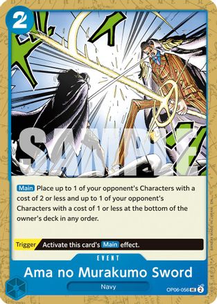 Ama no Murakumo Sword (Reprint) (OP06-056) - [Premium Booster -The Best- Vol. 2]