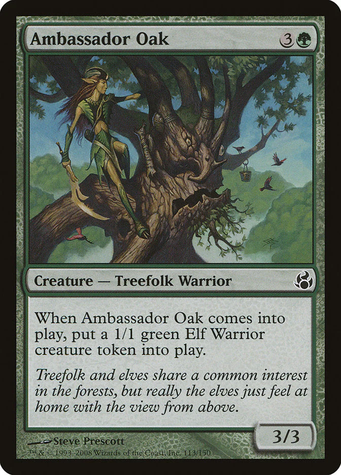 Ambassador Oak (Oversized) [Oversize Cards] Foil