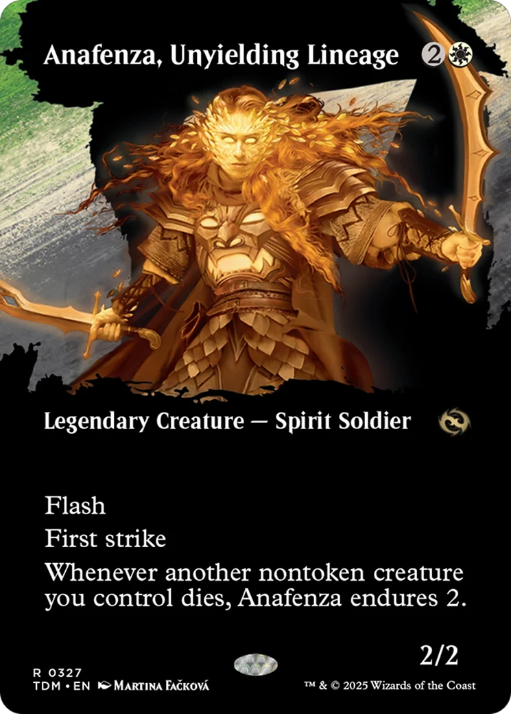 Anafenza, Unyielding Lineage (Borderless) [Tarkir: Dragonstorm] Foil