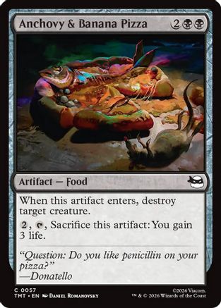 Anchovy & Banana Pizza  [Teenage Mutant Ninja Turtles] Foil