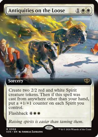 Antiquities on the Loose (Extended Art)  [Secrets of Strixhaven]