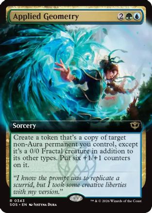 Applied Geometry (Extended Art)  [Secrets of Strixhaven] Foil