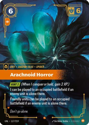 Arachnoid Horror (117/219) - Riftbound - [Unleashed] Foil