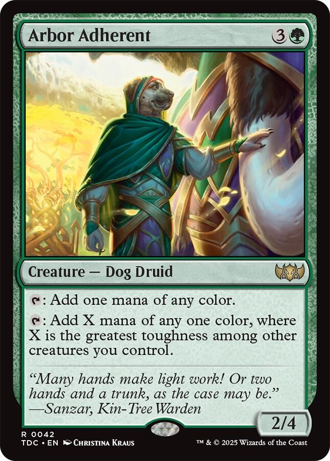 Arbor Adherent [Tarkir: Dragonstorm Commander]