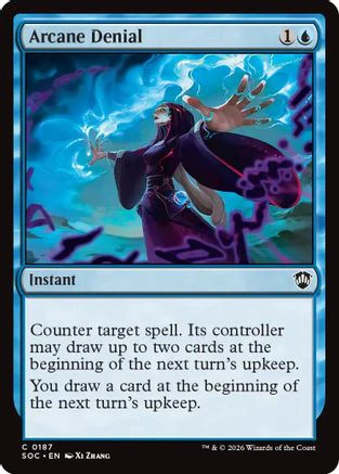Arcane Denial  [Commander: Secrets of Strixhaven]