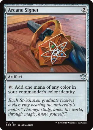 Arcane Signet  [Commander: Secrets of Strixhaven]
