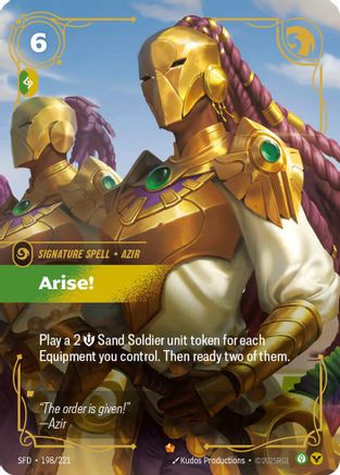 Arise! (198/221) - Riftbound - [Spiritforged] Foil