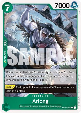 Arlong (OP11-023) - [A Fist of Divine Speed] Foil