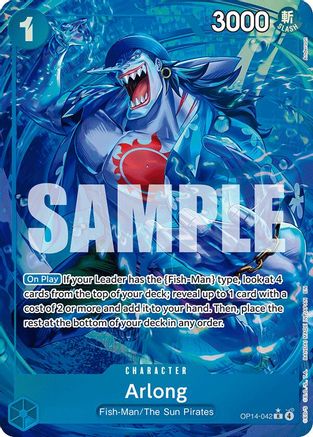 Arlong - (Alternate Art) (OP14-042) - [The Azure Sea's Seven] Foil