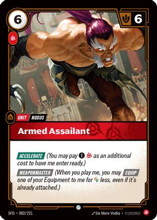 Armed Assailant (002/221) - Riftbound - [Spiritforged] Foil