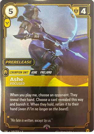 Ashe - Focused (169/219) - Riftbound - [Riftbound Organized Play Promotional Cards] Foil