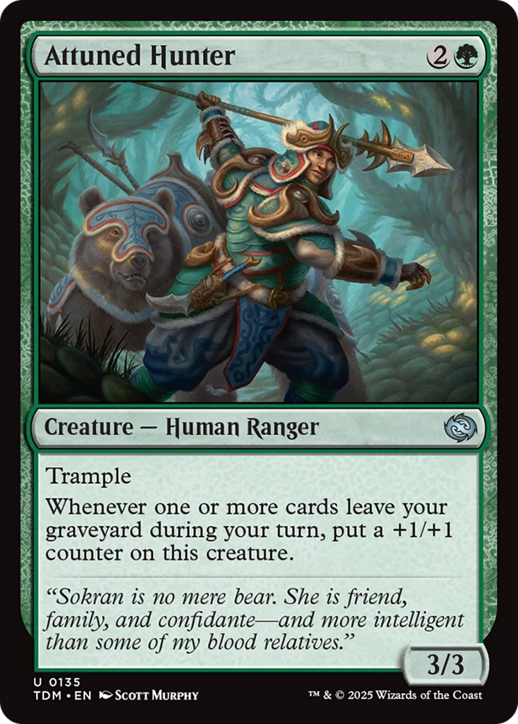 Attuned Hunter [Tarkir: Dragonstorm] Foil