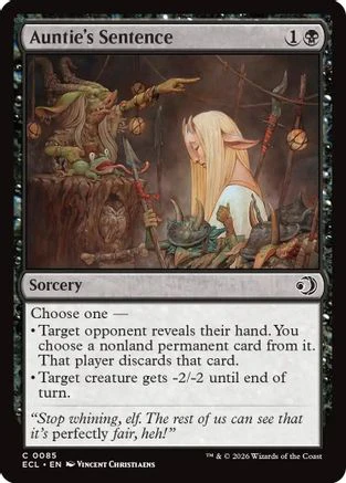 Auntie's Sentence  [Lorwyn Eclipsed]
