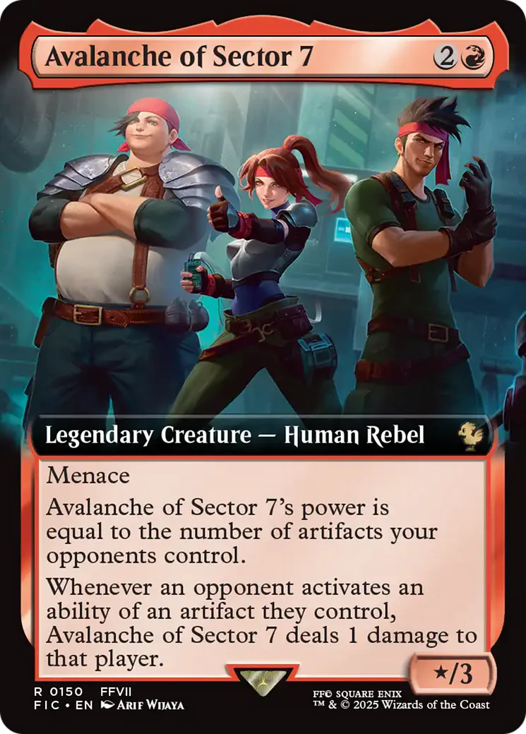 Avalanche of Sector 7 (Extended Art) [FINAL FANTASY Commander] Foil