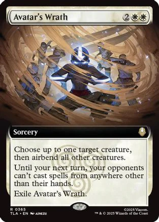Avatar's Wrath (Extended Art)  [Avatar: The Last Airbender] Foil