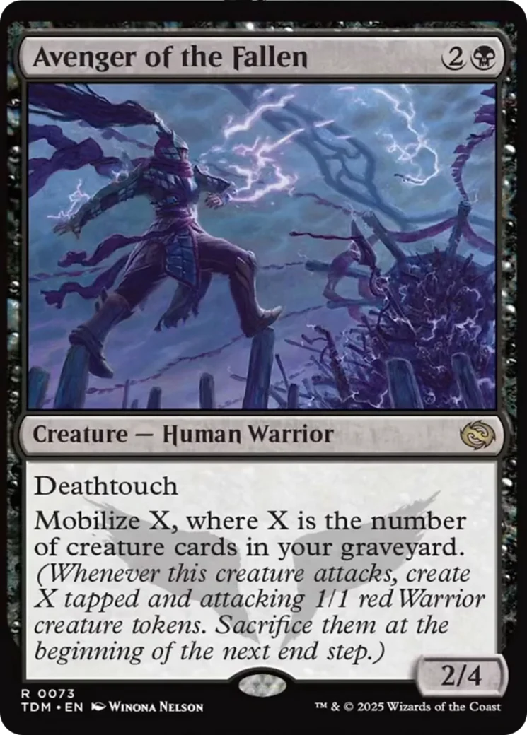 Avenger of the Fallen [Tarkir: Dragonstorm] Foil
