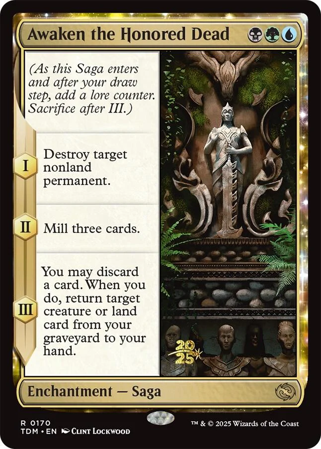 Awaken the Honored Dead [Tarkir: Dragonstorm Prerelease Promos] Foil