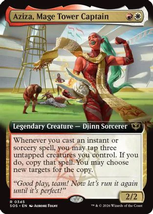 Aziza, Mage Tower Captain (Extended Art)  [Secrets of Strixhaven]