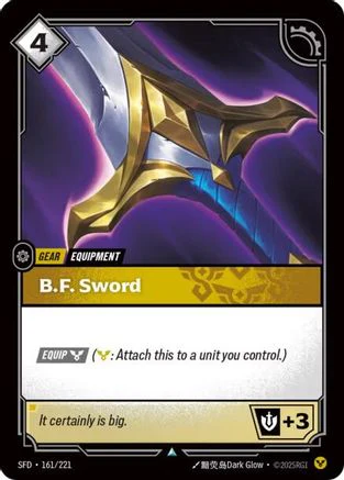 B.F. Sword (161/221) - [Spiritforged] Foil