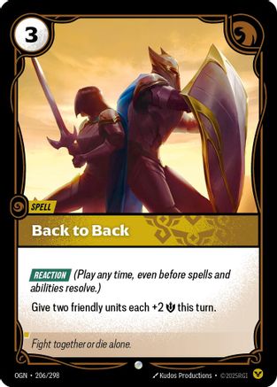 Back to Back (206/298) - [Origins]