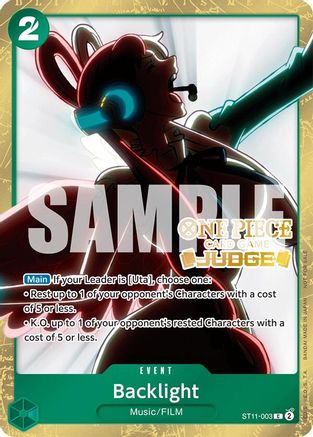Backlight (Judge Pack Vol. 5) (ST11-003) - [One Piece Promotion Cards] Foil