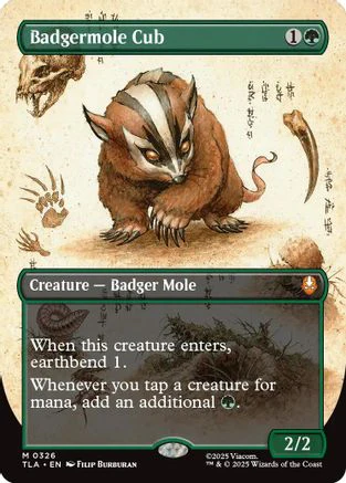 Badgermole Cub (Borderless)  [Avatar: The Last Airbender]