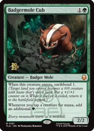 Badgermole Cub  [Prerelease Cards] Foil