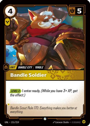 Bandle Soldier (151/219) - Riftbound - [Unleashed] Foil