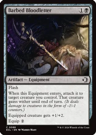 Barbed Bloodletter  [Lorwyn Eclipsed] Foil