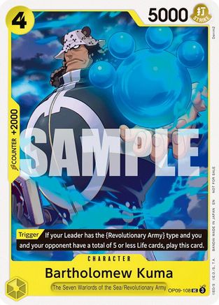 Bartholomew Kuma (Tournament Pack 2025 Vol. 4) (OP09-108) - [One Piece Promotion Cards]