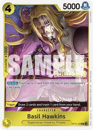 Basil Hawkins (Judge Pack Vol. 6) (OP10-109) - [One Piece Promotion Cards] Foil