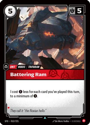 Battering Ram (012/221) - Riftbound - [Spiritforged] Foil