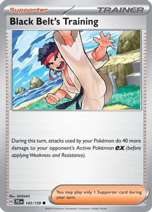 Black Belt's Training (143/159) [Scarlet & Violet: Journey Together] Reverse Holofoil